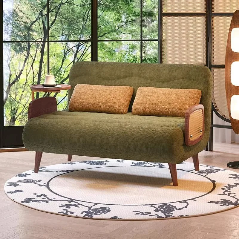 

Small apartment living room dual-purpose American retro multi-functional sofa bed