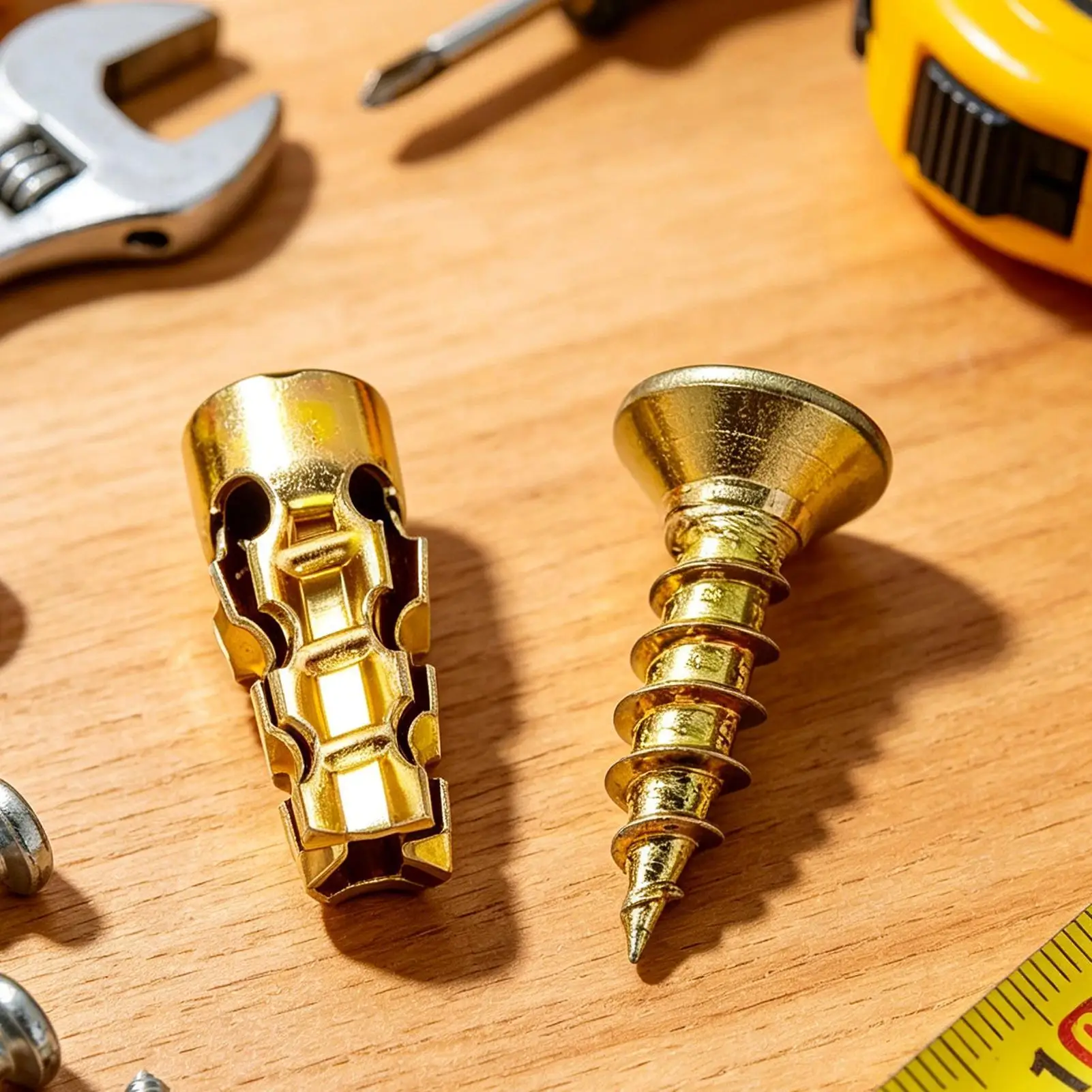Short Expansion Screw Carbon Steel Home Maintenance Supplies Cabinet Hinge Repair Screw for Tiles Stone Wood Concrete Hollow