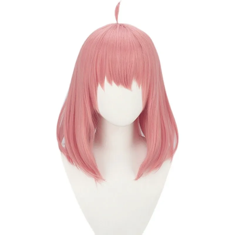 Anime Anya Forger Cosplay Wig Halloween Carnival Party Props Synthetic Hair Heat Resistant Fiber + Wig Cap view 5