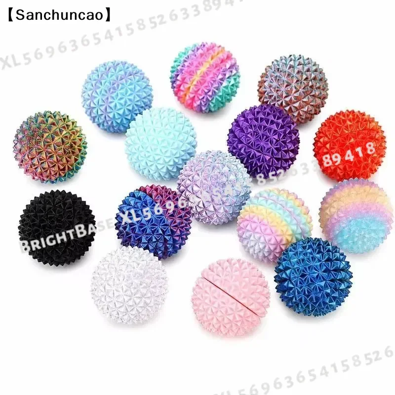 1Pcs 3D Printed Multi Thorn Sphere Ball for Stress Relief Tactile Sensory Tool Sharp Spiky Massager for Hand Foot