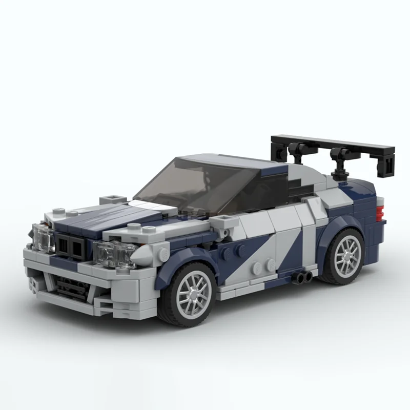 MOC M3 Gtr Campione di velocità Modello di auto d'epoca Auto sportiva da corsa Giocattolo per bambini Tecnologia regalo Blocchi di costruzione