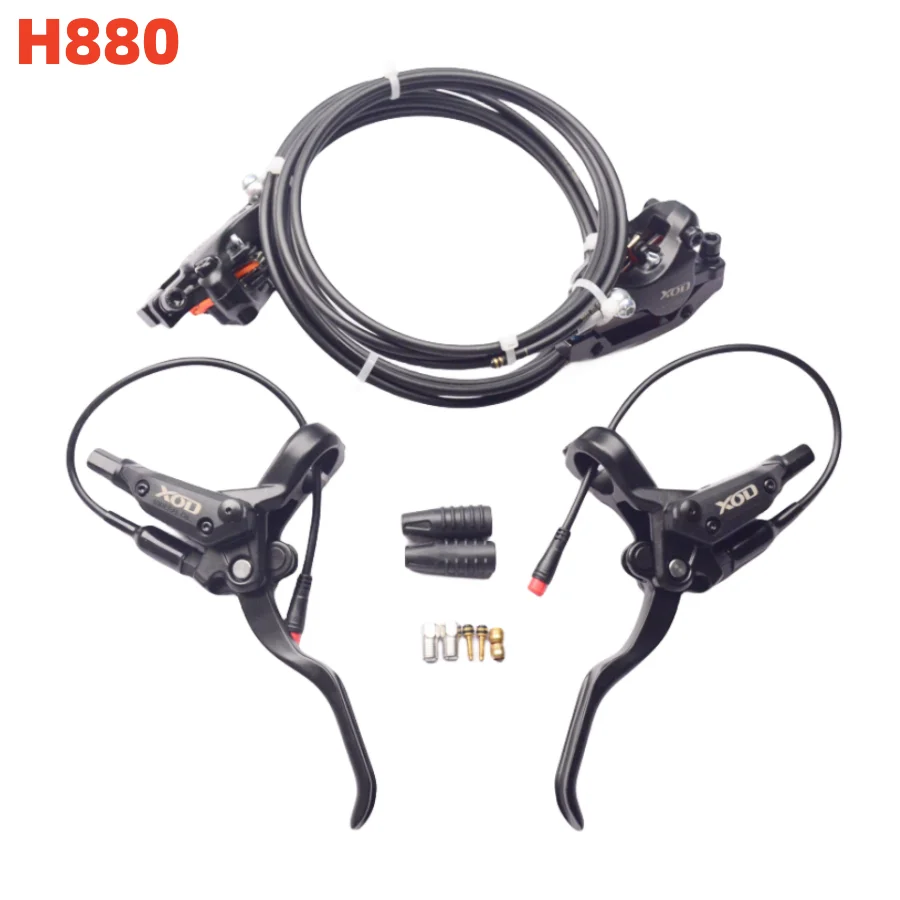 XOD E-BIKE Scooter Hydraulic Disc Brake Set 2 Pin plug Electric Bike Scooter Power Control Shifter Cut Power Off Bicycle Brakes