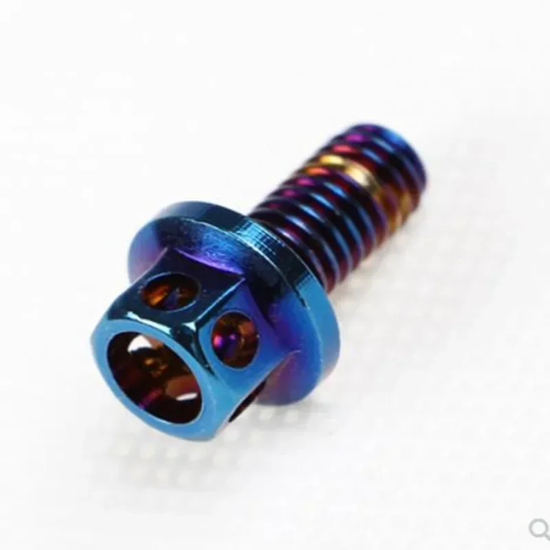 M4 M5 M6 M8 m10 Titanium plated stainless steel with burn blue screw gloden colour Hexagon Flange Head Screw bolts