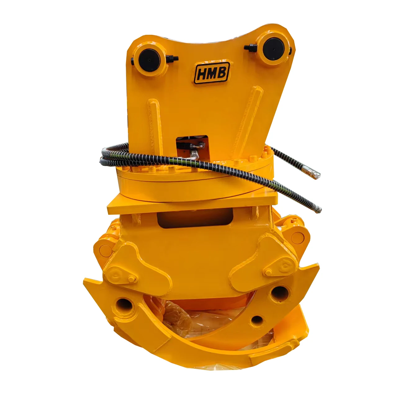 Multi Functional Excavator Wood Grapple With Chain Saw, Integrated Attachment For Tree Sawing & Log Grabbing
