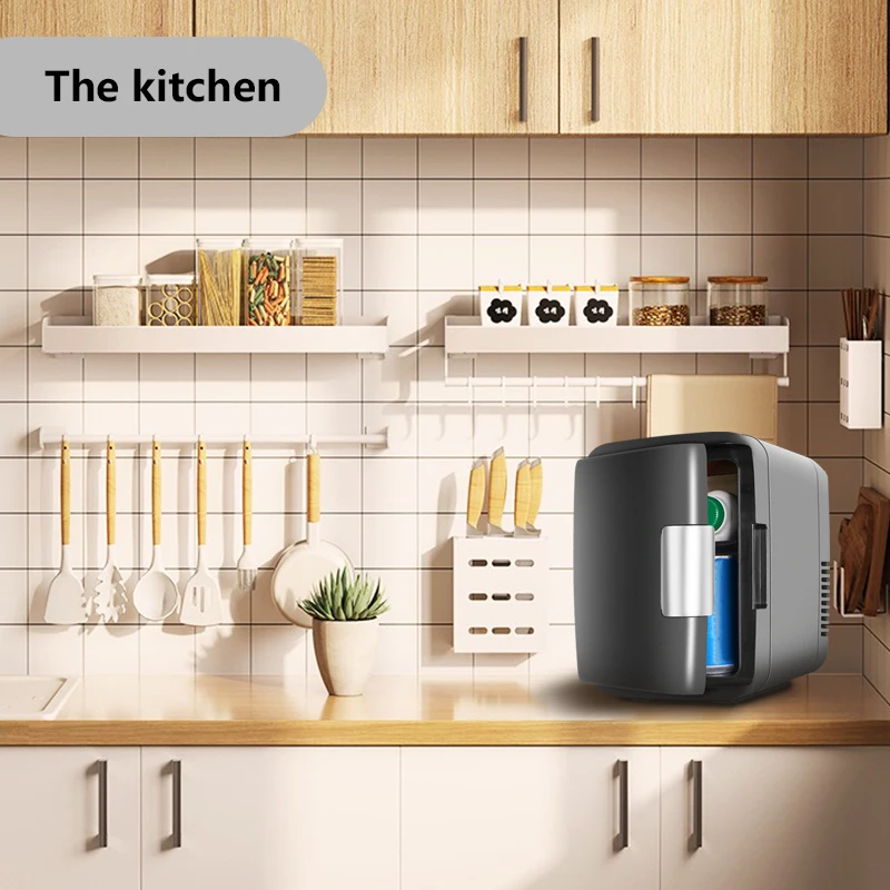 IceBlue 4L/6 Can متعددة الوظائف منخفضة الضوضاء ثلاجة صغيرة دفئا برودة ماكياج العناية بالبشرة ثلاجة محمولة للمنزل سيارة 12 فولت/120 فولت