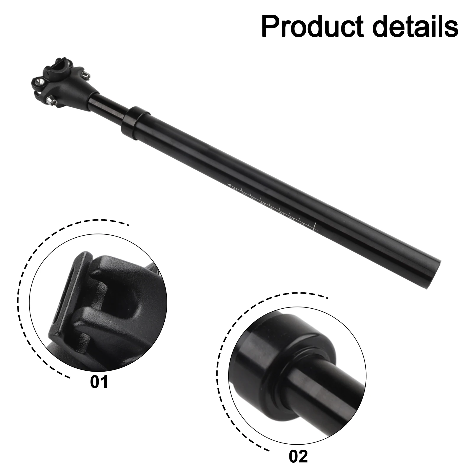 

Bike Seatpost Featuring High Elasticity Spring and Adjustable Cushioning for Enhanced Riding Comfort on Trails