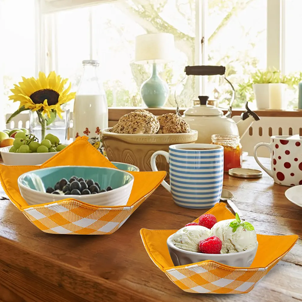 

Набор из 2 термостойких держателей для горячих мисок, кухонных подставок для супов, защита от ожогов, безопасно для микроволновой печи