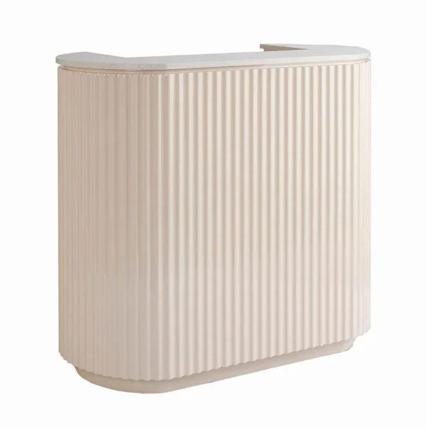 Small Size Beauty Lounge Reception Counter Beauty Salon Reception Desk Customized Color Front Desk for Sale