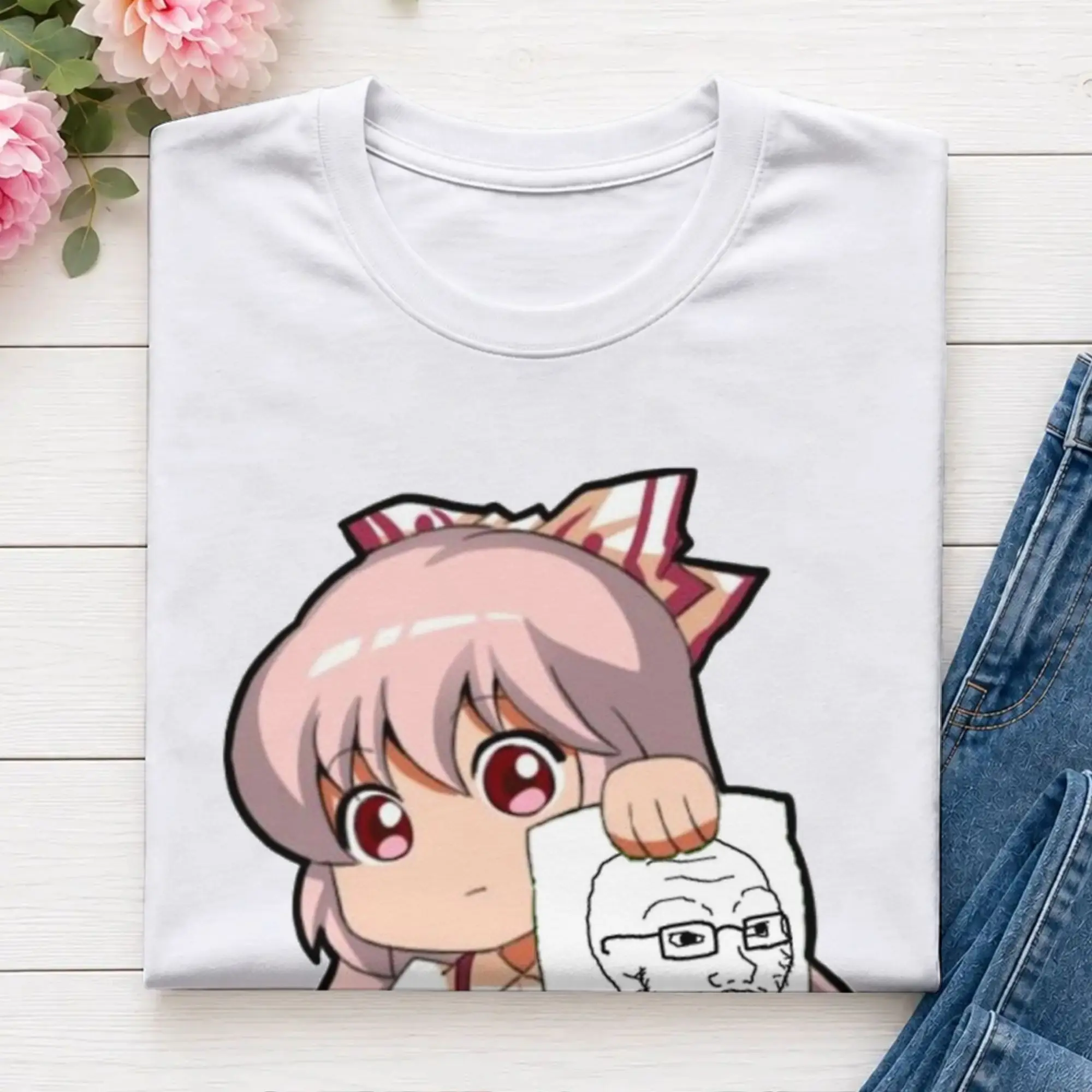 Men Soy  T Shirt Touhou Project Cotton Tops Fun Short Sleeve Crewneck Tees Printed T-Shirt