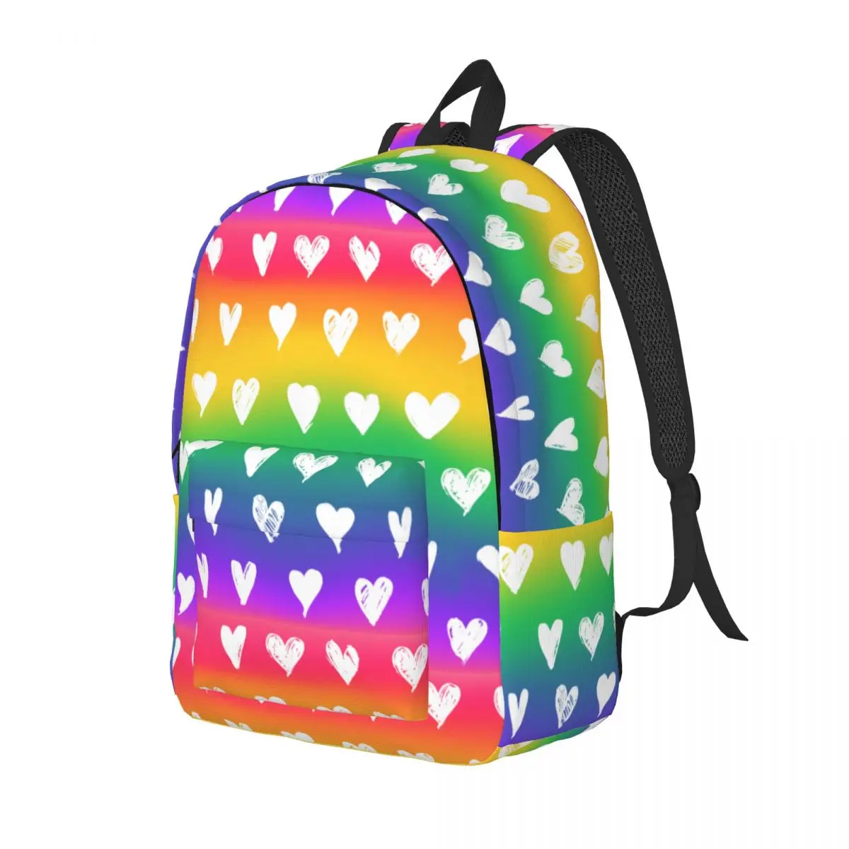 Mochila arco-íris gradiente de orgulho para homens e mulheres bandeira Lgbt, mochila legal para trabalho de estudante, sacos de lona para laptop, 2023