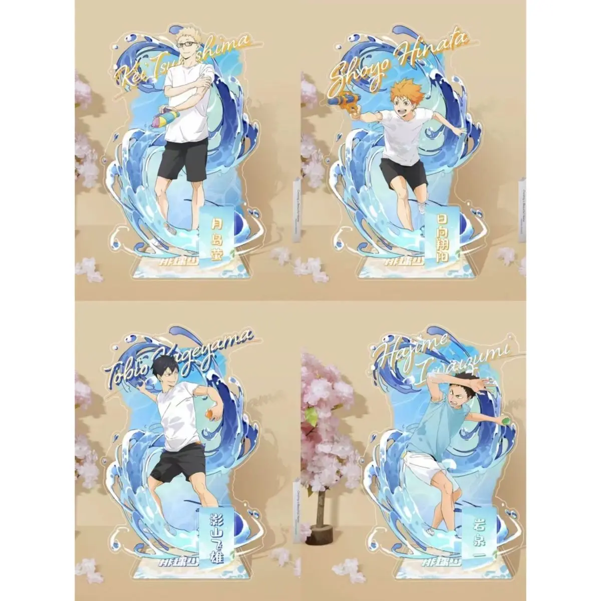 Hinata Shoyo Tsukishima Hotaru Kageyama Tobio Acrylic Big Stand Sign Desktop Ornament Haikyuu Toy Boy Figure Model Birthday Gift