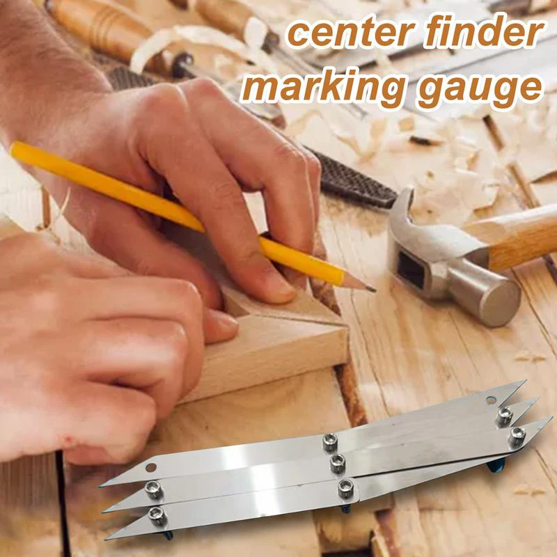 Center Finder โลหะ 3 จุด/7 จุด Center Point Locator สําหรับการวัดที่แม่นยําอย่างรวดเร็วงานไม้ Center Finder เครื่องหมายเครื่องมือ