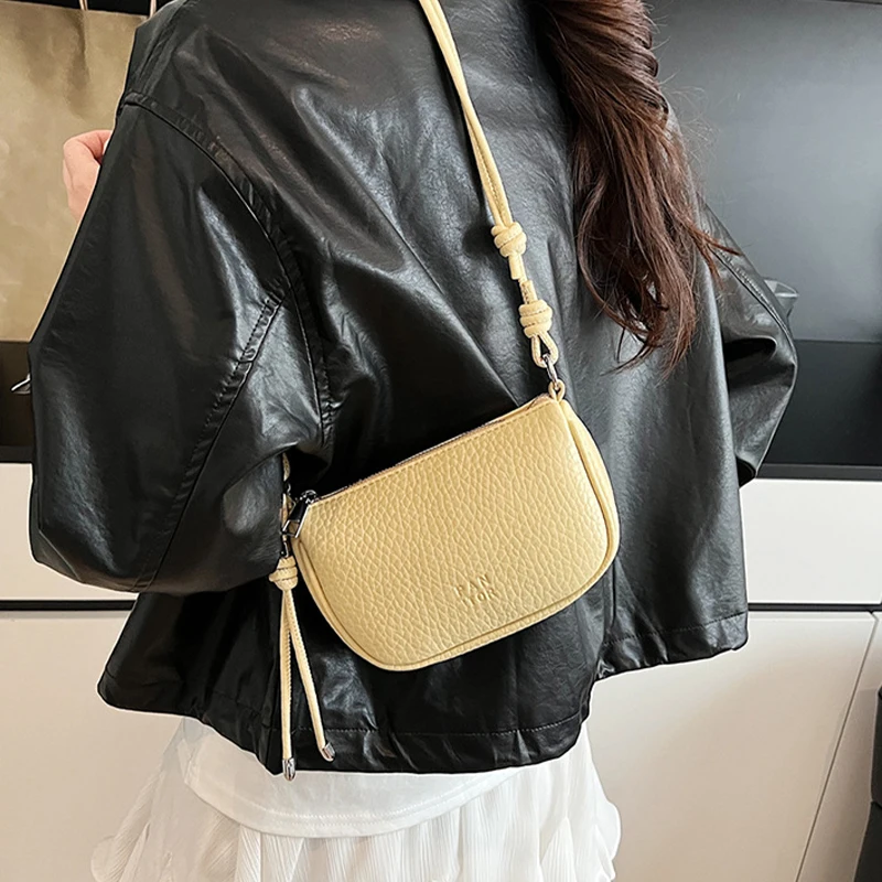 

Ultra-Soft Commuter Saddlebag Women's Faionable Casual Crossbody Phone Bag Solid Colo Versatile Pu Leather Shoulder Handbag