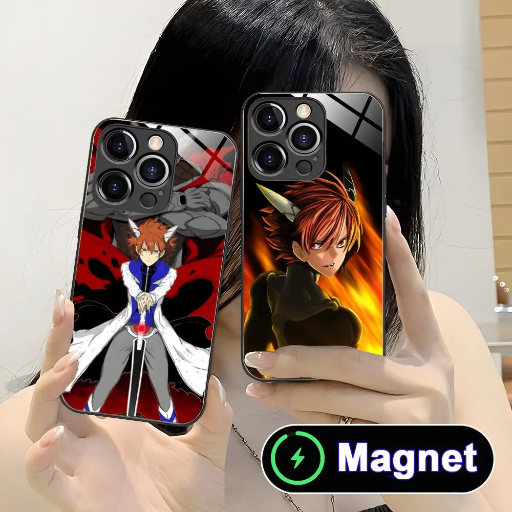 

Akame Tatsumi Glass MagSafe Mobile Phone Case for iPhone 17 16 15 14 13 12 11 Air Pro Max Plus Mini Colorful Cover