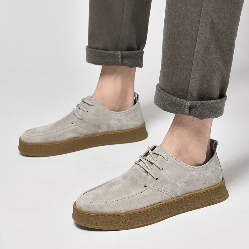 

Handmade Outdoor Hiking Shoes Cow SuedeShoes Design Mens Casual Sneakers Comfortable Driving Shoes Soft Formal Dress Footwear