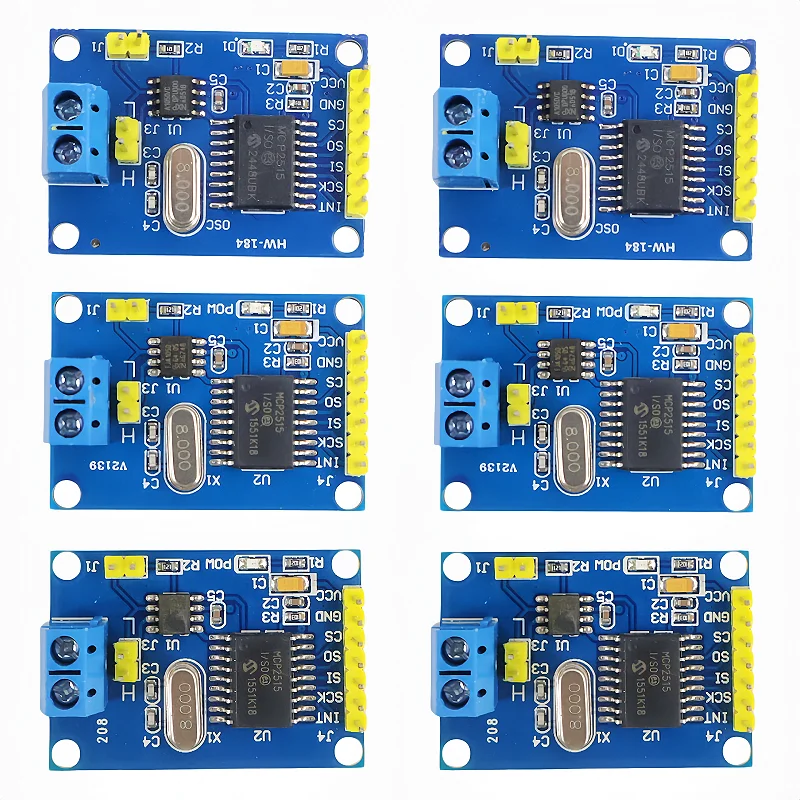 1-10PCS MCP2515 CAN Bus Module TJA1050 Receiver SPI for 51 MCU ARM Controller