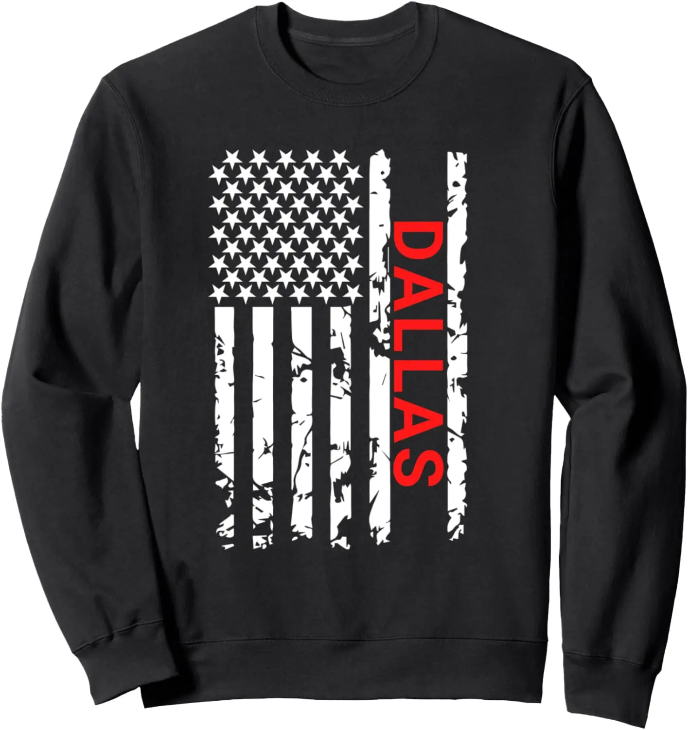 

Dallas USA Black & White Flag Sweatshirt