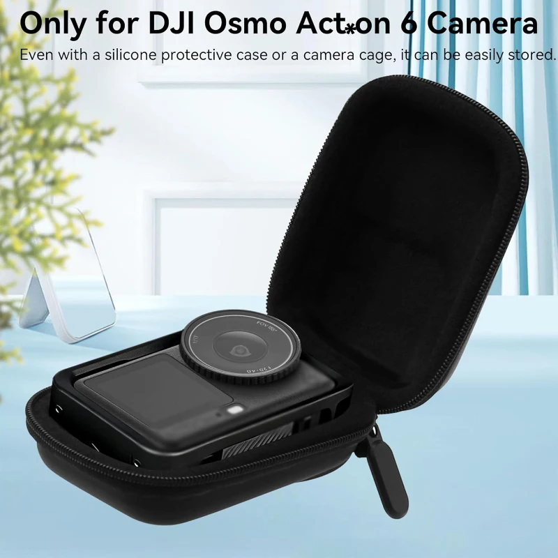 Screen Protector for DJI Osmo Action 6 Tempered Glass Film Lens Cap Cover Carry Bag Protective Case for DJI Action 6 Accessories