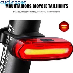 USB Rechargeable Led Bicycle Taillight, Red Light, Rear Light Bicycle, Cycling Warning Lamp, MTB, Mountain Bicycle 10 main sales LED light for bicycle - №10