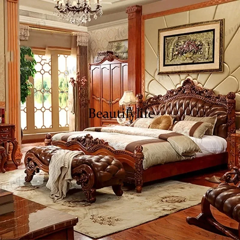 E182 Comforter Bedrooms Double Bed Waterproof Luxury Bedframe Storage Double Bed Full Size Monster Lit 2 Personnes Home Furnitur