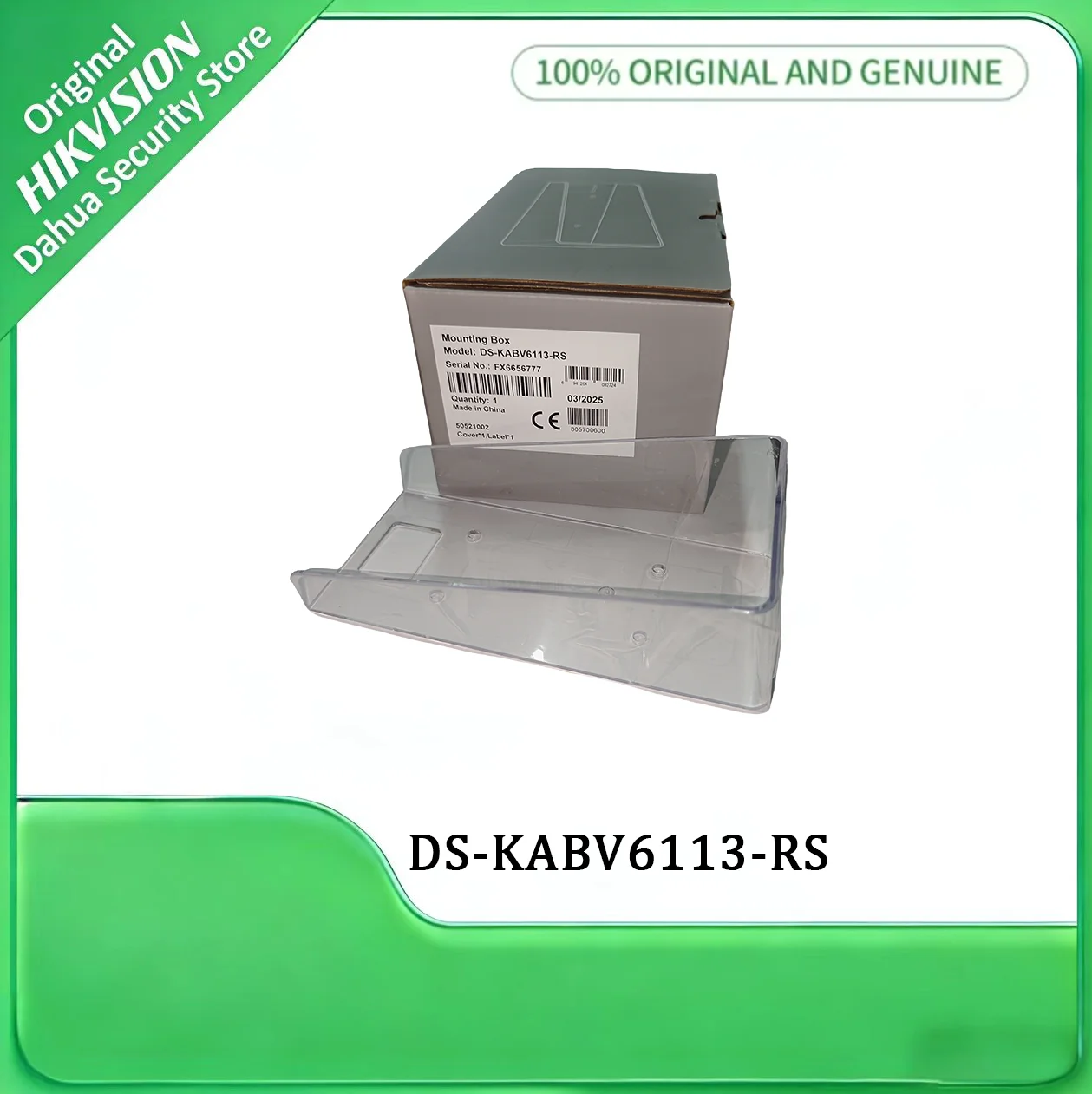 DS-KABV6113-RS Villa Door Station Rain Shield, Plastic, Surface Mounting, for KV6103/KV6113 Series