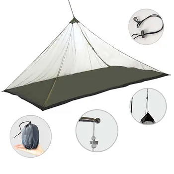 Outdoor camping travel convenient mosquito nets room ceiling foldable sofa single bed home dormitory gauze nets