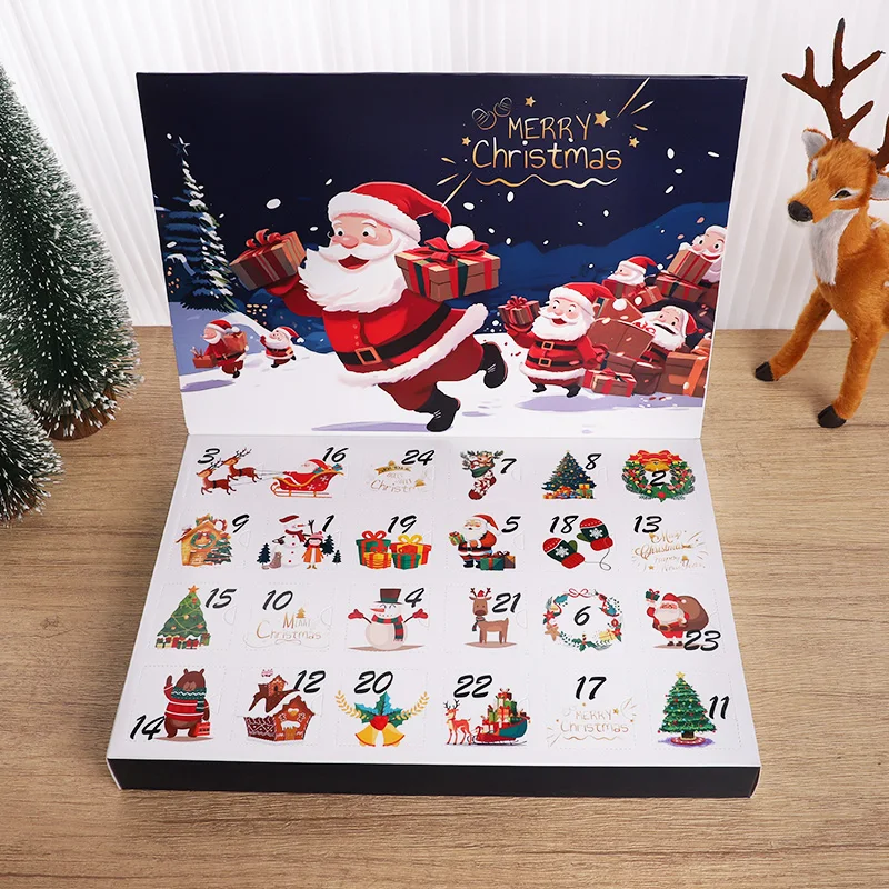 Christmas Advent Calendar Empty Boxes To Fill 24 Days Countdown Christmas New Year Festival Calendar Favor Gift