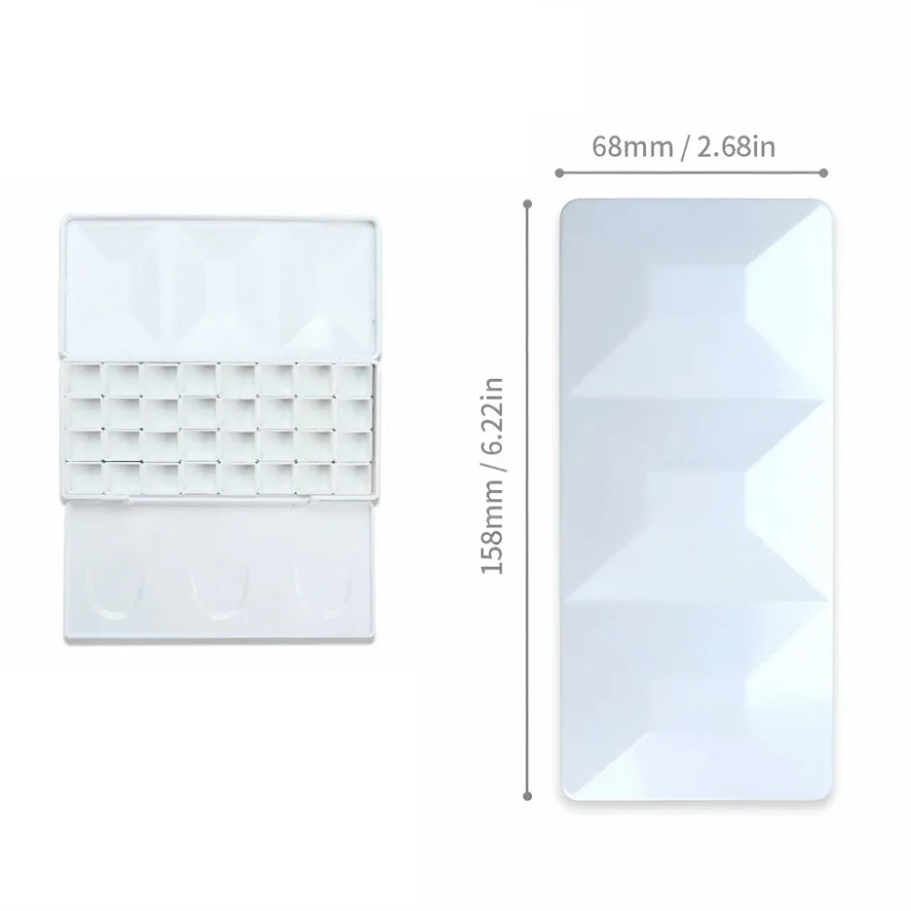 Big Size Travel Case Palette Imitation Enamel Empty Box Refill Case Half Pans Palette Half Pans Diamond Painting Box Subpackage