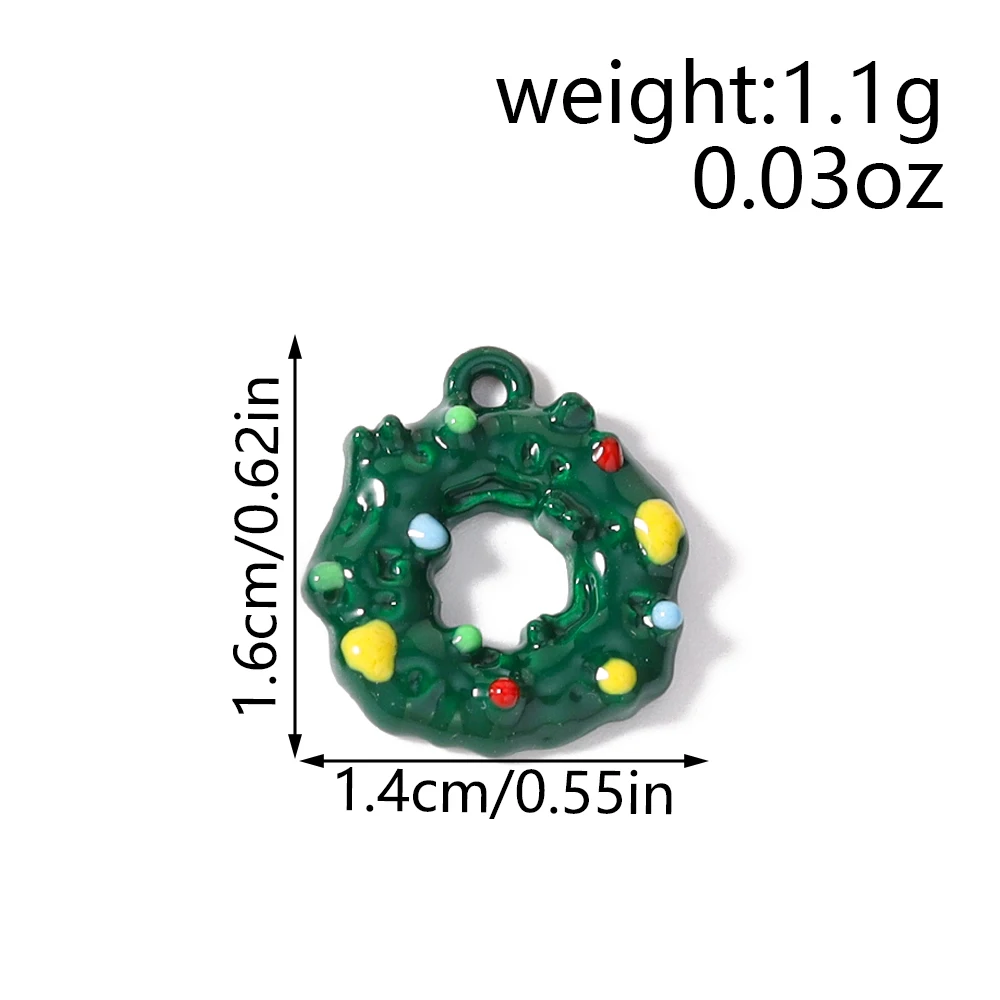Tusember 5 Stück Emaille-Weihnachtsanhänger mit Weihnachtsmann, Schneeflocke und Schneemann für Weihnachtshalsketten, Ohrringe, Armbänder und Bastelarbeiten – Detail 38