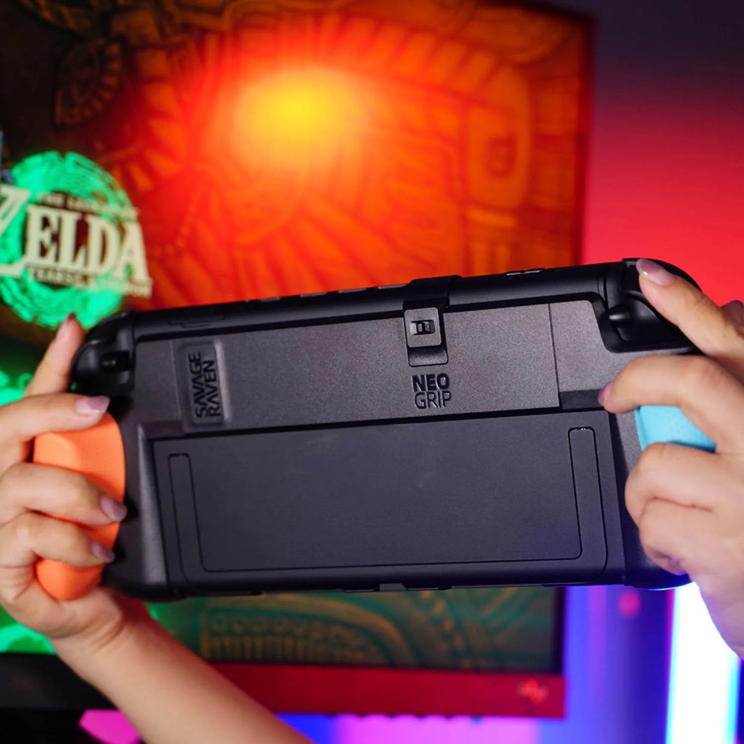 NeoGrip & FissionGrip Hand Grip Case  for Switch 2, Interchangeable Ergonomic Grips Protective Cover Controller Protective Case