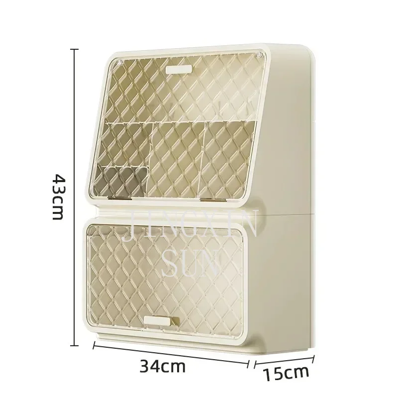 Desktop Kitchen Tea Cup Storage Rack Dustproof Kitchen Cabinet Coffee Mug Shelf Office and Bar Counter Household Organizer