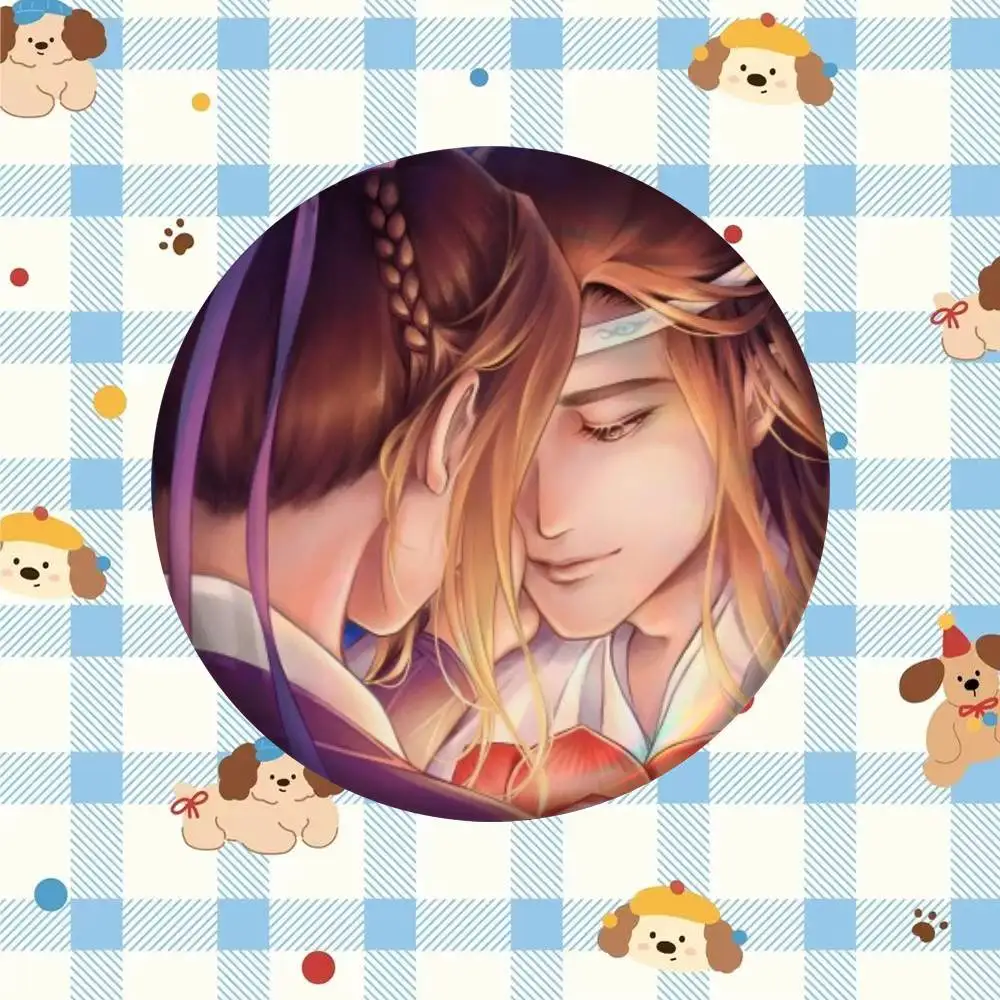 XiCheng Grandmaster of Demonic Cultivation Anime Badge Tinplate Meme Round Brooch for Bag Creative Lapel Jewelry Accessories