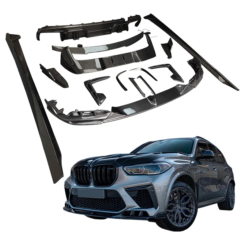 LD body kits carbon fiber engine hoods front lip Illuminated rear lip spoiler wing rear skirt Suitable for BMW X5M F95 X5