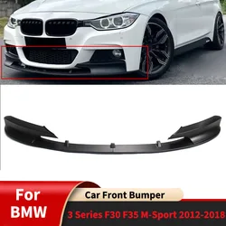 For BMW 3 Series F30 F35 M-Sport 2012-2018 Car Front Bumper Lip Parts Splitter Front Blade Body Kits Guard Board Accessories
