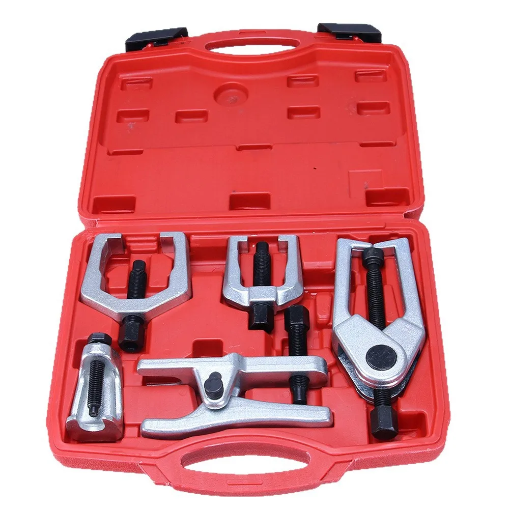 Juego de 5 piezas de herramientas multifuncionales para extracción de rótulas de coche, extractor de rótulas de brazo oscilante inferior y tirante
