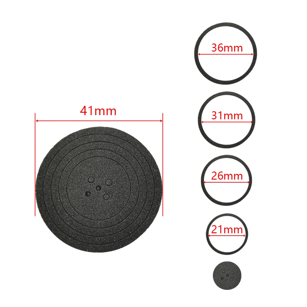 60Pcs Adjustable 21mm/26mm/31mm/36mm/41mm EVA Pad Ring Foam Gasket for Coin Collection Capsules (Capsules Not Included)