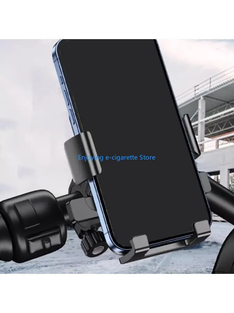 Motorcycle Handlebar/Rearview Mirror Mounted Phone Holder Scooter Phone Stand Y4QF