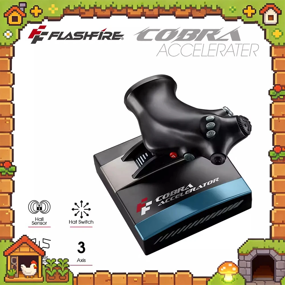 

Игровой джойстик FLASHFIRE V5 Accelerator для ПК, военный авиасимулятор, тренажер гражданской авиации, подарок для любителей авиации