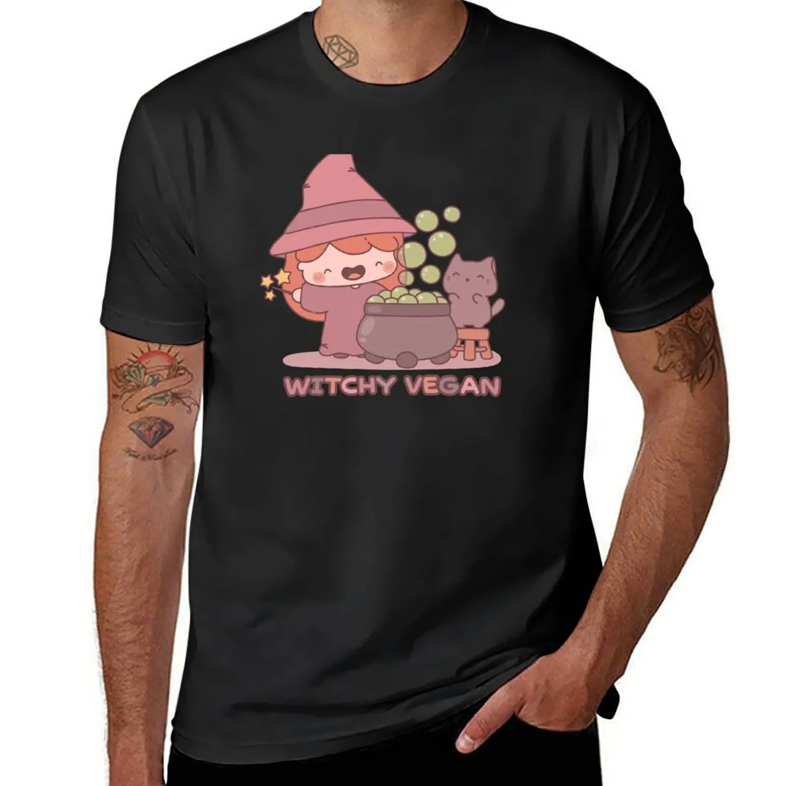 

Witchy Vegan T-Shirt blue lock anime clothes custom shirt hippie clothes men clothes