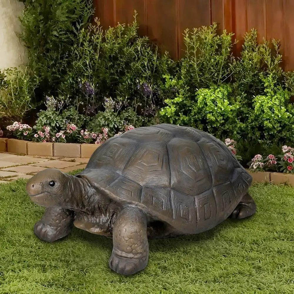 

Large Turtle Garden Statues Fiber Reinforced Concrete Figurines Outdoor Sculptures Tortoise Decor For Lawn Yard Indoor Outdoors