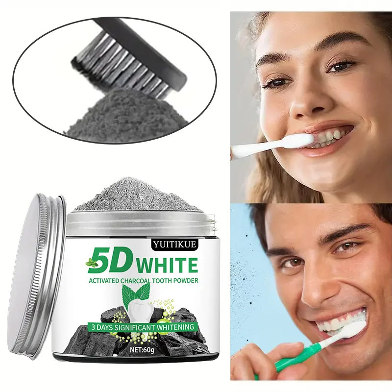 Pó branqueador de dentes - Clareamento natural e limpeza profunda para homens e mulheres, pasta de dente diária com hálito fresco