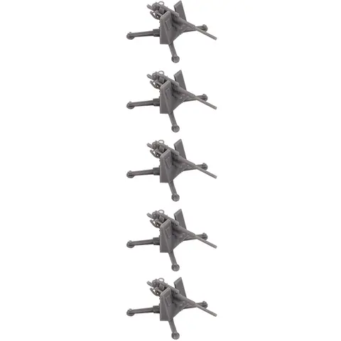 5PC 3D Printed 88MM Flak36 Anti-aircraft Artillery 1/144 Scale Simulation Antiaircraft Gun Resin Ornament for Collection Display