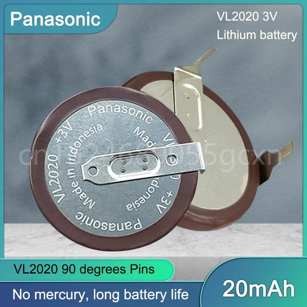 パナソニック-充電式ボタンリチウム電池,2020 ml2020,vl2020,bmw e46,e60,e90,acu,fobb,f1,fobsキー,90度用バッテリー