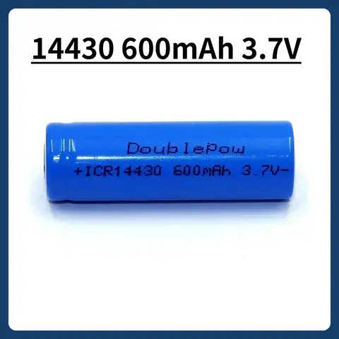 14430  3.7V 600mAh Battery Rechargeable Lithium Batteries Icr14430 for Shaver Speakers Massager Sprayer Beauty Instrument Mouse
