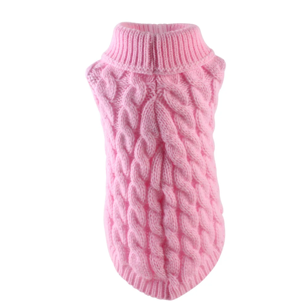 Dog Sweaters for Small Dogs Winter Warm Dog Clothes Turtleneck Knitted Pet Clothing Puppy Cat Sweater Vest Chihuahua Yorkie Coat