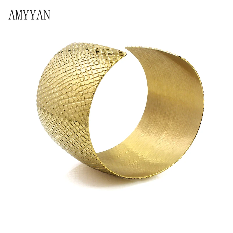 2023Boho Wide Line Cuff Open Bracelet Punk Cool Psycho Shiny Ring Bracelet Ladies Adjustable Wrist Accessories Girls Jewelry