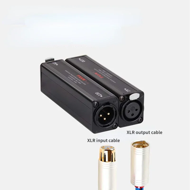 Isolator suara arus Audio XLR profesional, 1 buah PX-D2 untuk menghilangkan gangguan tanah umum hitam