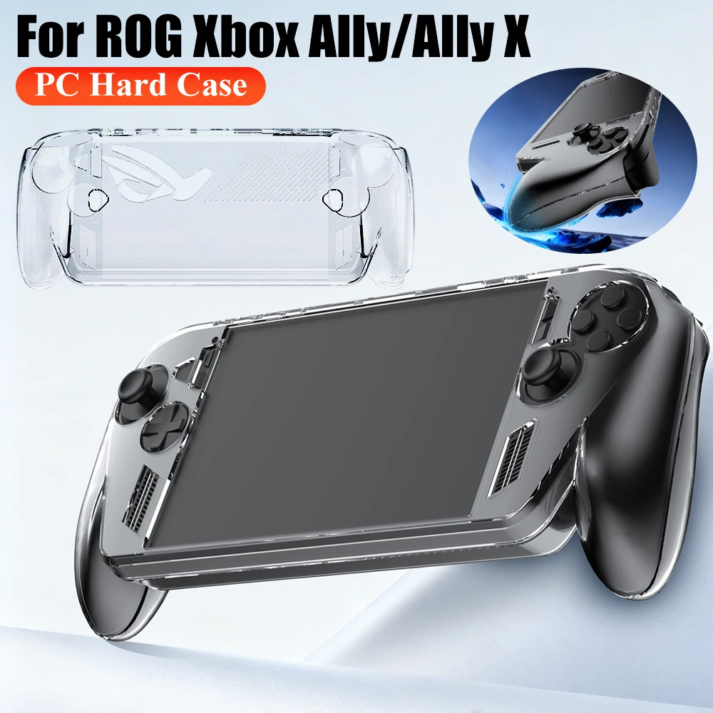 

Противоударный прозрачный чехол для ROG XBOX Ally/Ally X, прозрачный защитный чехол, жесткий защитный чехол для ПК, прозрачный чехол для защиты от падения
