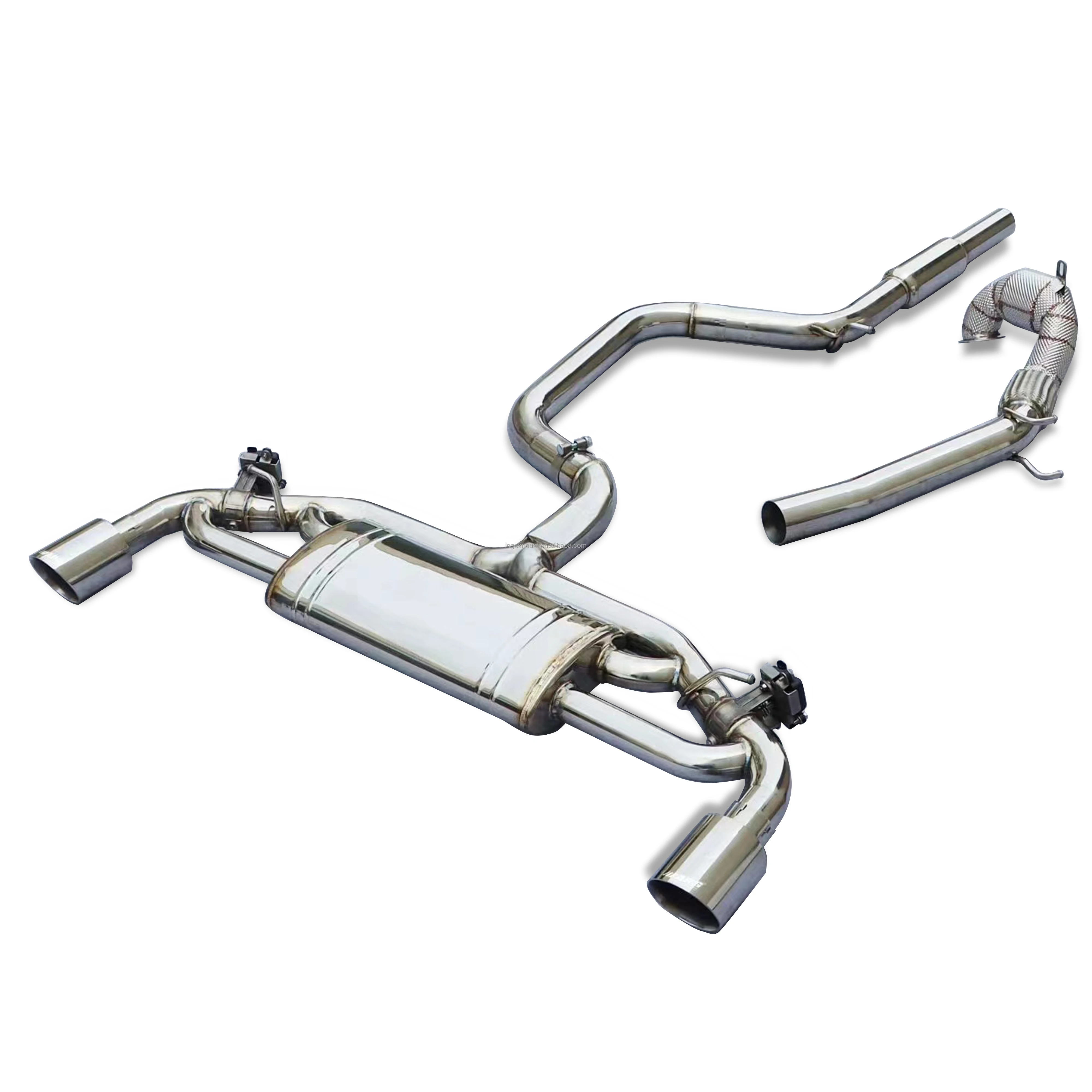 

ING Exhaust System Catback for Volkswagen GTI Golf MK7 MK8 & GTI EA888 2.0T 2014+ Exhaust Muffler Valve Pipes