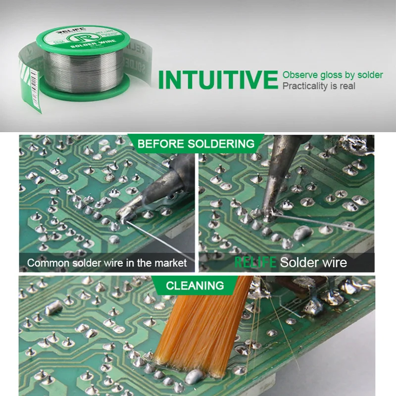 RL-440 Original Mechanic Rosin Core Solder Wire 0.3mm 0.4mm 0.5mm 0.6mm 40g Low Melting Point Soldering Tin BGA Welding Tools